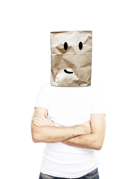 Package on head — Stock Photo, Image
