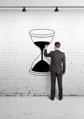 işadamı çizim kum saati