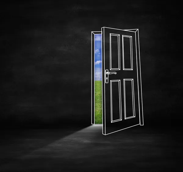 Opened door — Stock Photo, Image