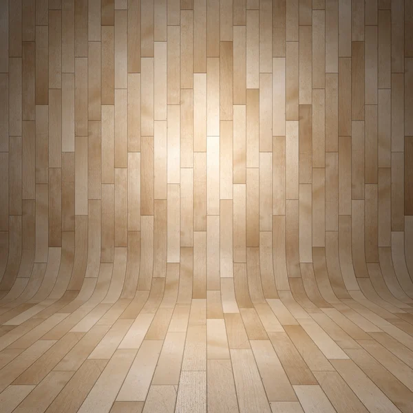 黄木实木复合地板 — 图库照片