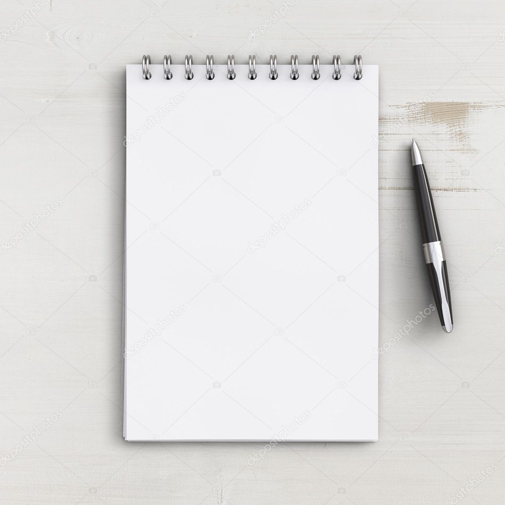 blank notebook