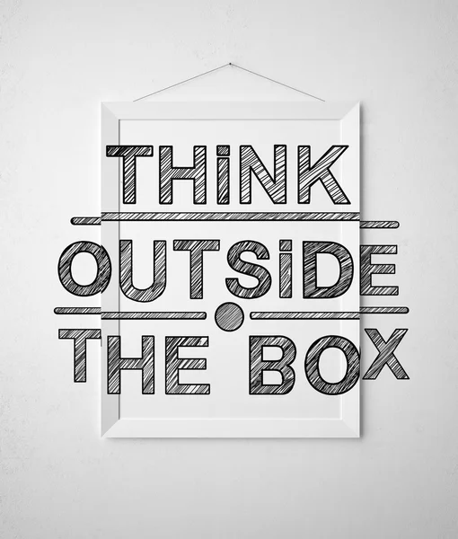 Think outside the box — Stock Photo, Image