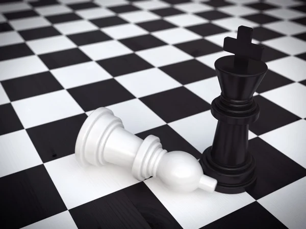 Two chessmans — Stock Photo, Image