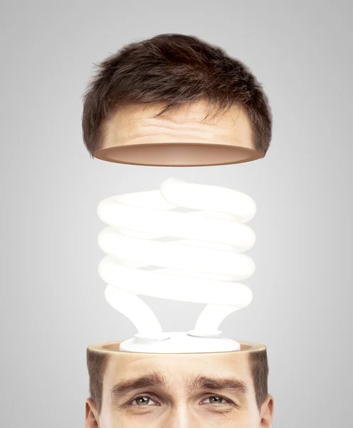 Lampada a risparmio energetico — Foto Stock