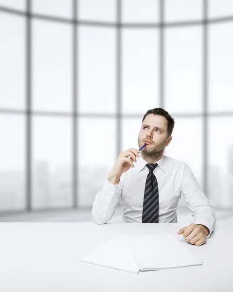 Businessman thinking — Stock Photo, Image