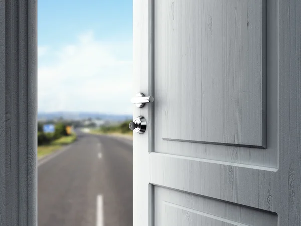 Door in road — Stock Photo, Image