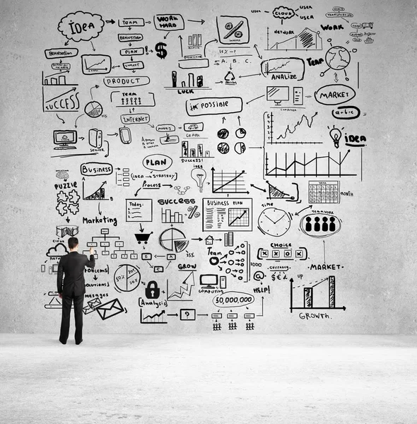 Sman disegno business plan — Foto Stock