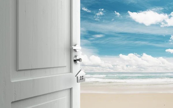 Porta para praia — Fotografia de Stock