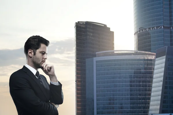 Businessman thinking — Stock Photo, Image