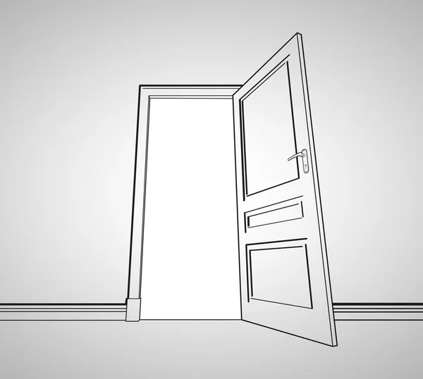 Drawing door — Stock Photo, Image