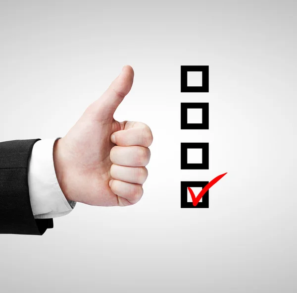 Like and checklist — Stock Photo, Image