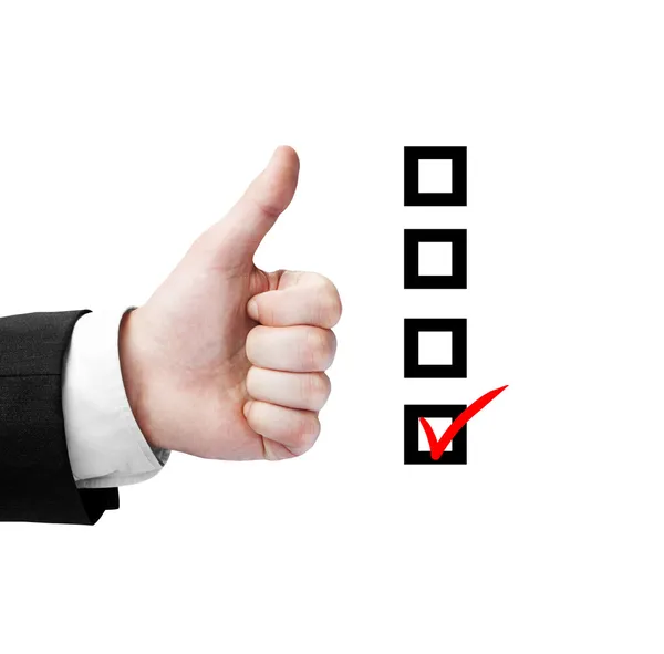 Like and checklist — Stock Photo, Image