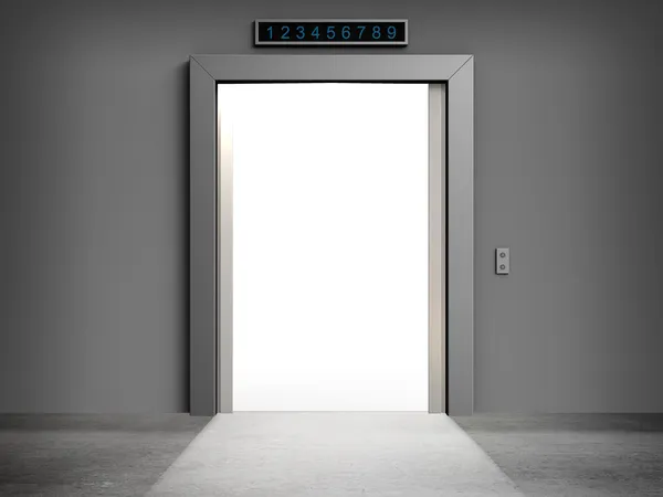 Elevator with opened doors — Stock Photo, Image