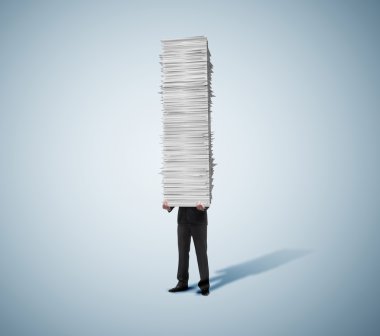 tower of paper clipart