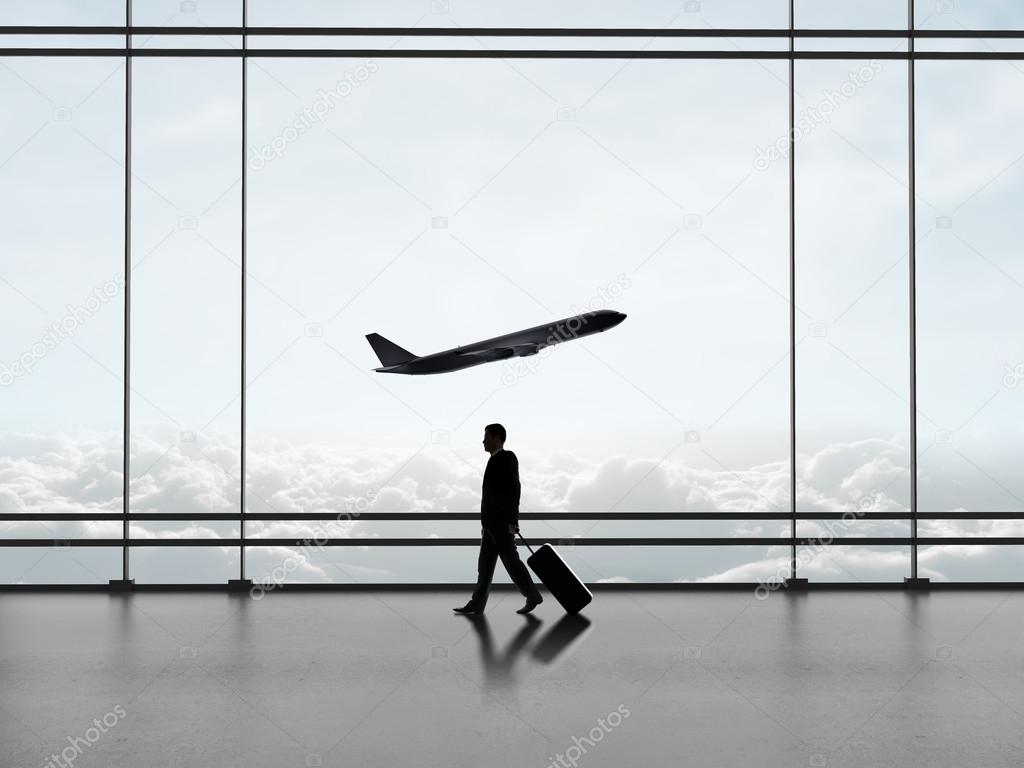 businessman in airport