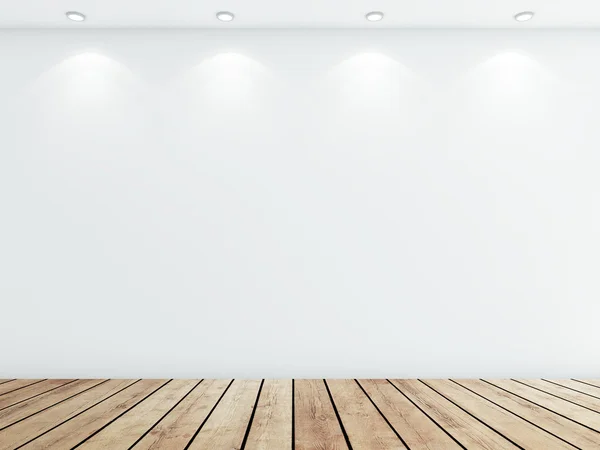 Sala de hormigón blanco — Foto de Stock