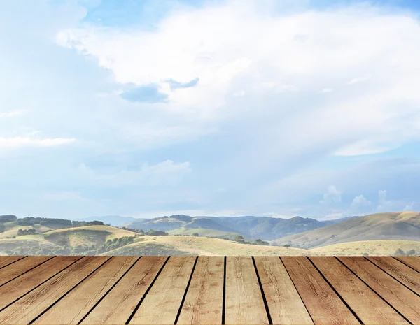 Piso y cielo — Foto de Stock