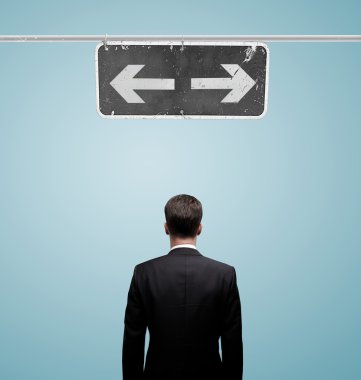 İşaretçi arayan iş adamı