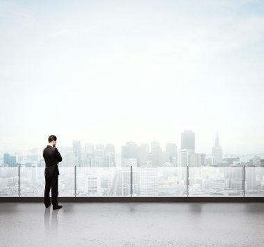 iş adamı, düşünüyor