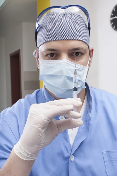 Prepparing anesthesie — Stockfoto