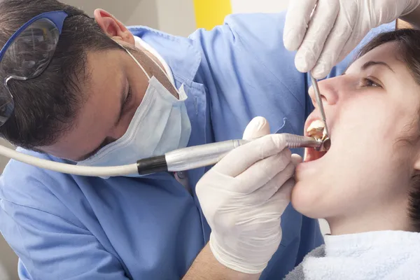 Dental Cleaning Close-up — Stock Photo, Image