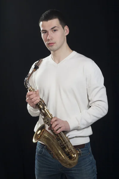 Saxofonist — Stockfoto