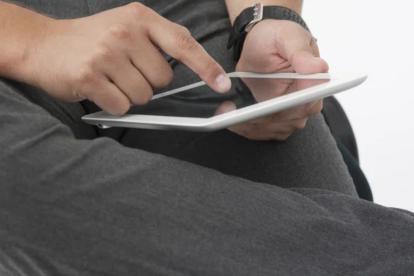 Touching Screen Tablet PC — Stock Photo, Image