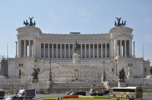 National monument to Vittorio Emanuele II called Vittoriano — Stock Photo, Image