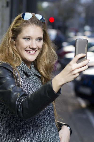 Momentaufnahmen mit dem Smartphone — Stockfoto