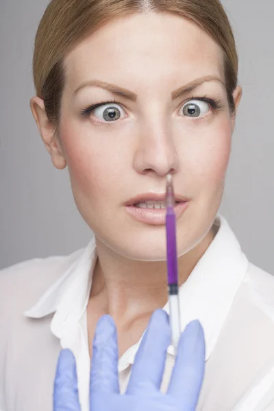 Bang gezicht — Stockfoto