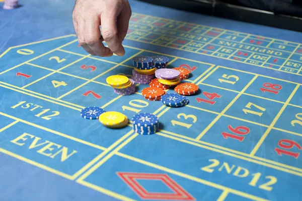 Casino roulette bord — Stockfoto