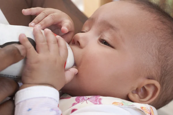 Memberi makan botol — Stok Foto