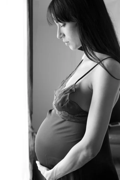 Embarazada vientre — Foto de Stock