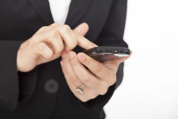 Teléfono inteligente en la mano — Foto de Stock