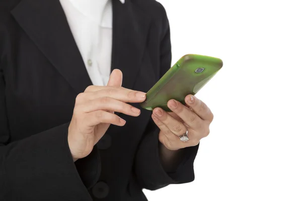 Female Business Professional Using smart phone — Stock Photo, Image