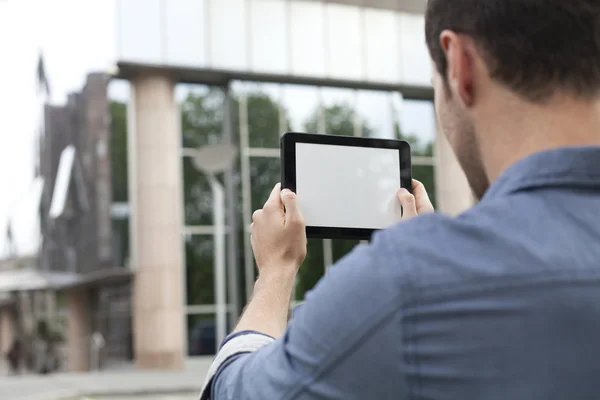 Fotografering med digital tablet — Stockfoto