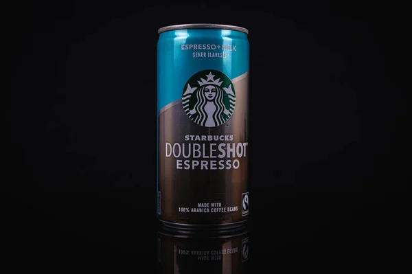 Oekraïne Lviv April 2022 Koffie Koude Drank Starbucks Doubleshot Espresso — Stockfoto
