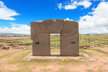 kapı, güneş, tiwanaku Harabeleri, Bolivya