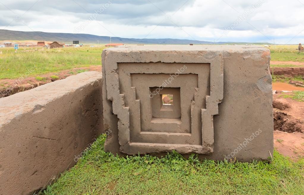 Megalithic stone complex Puma Punku — Stock Photo © dmitriy-rnd