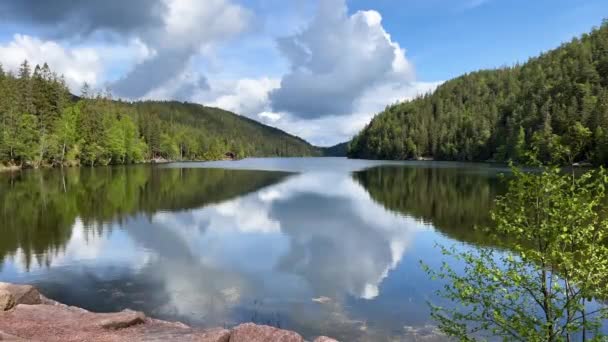 Lago Ebbestadvann Con Acqua Potabile Gemma Naturale Nel Comune Svelvik — Video Stock
