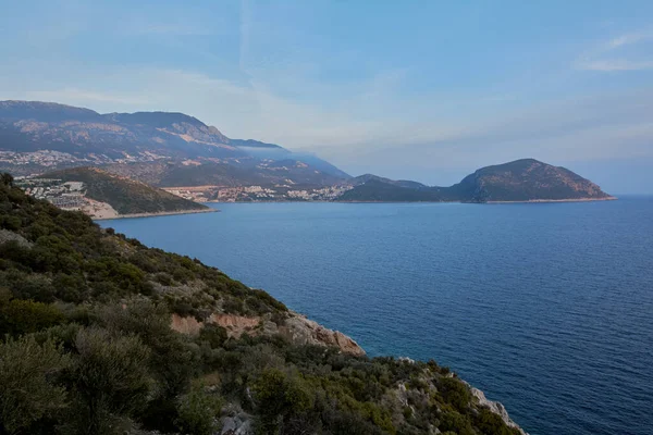 Beautiful View Kalkan Turquoise Riviera Lycian Way Likya Yolu Trekking — Photo