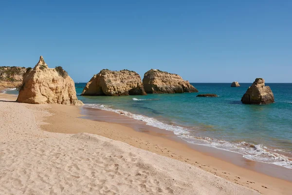 Praia Dos Tres Castelos Portimao Algarve Region Portugalsko — Stock fotografie