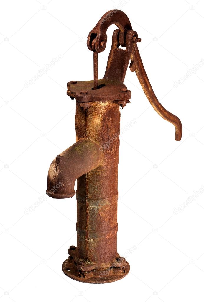 Rusty water pump.