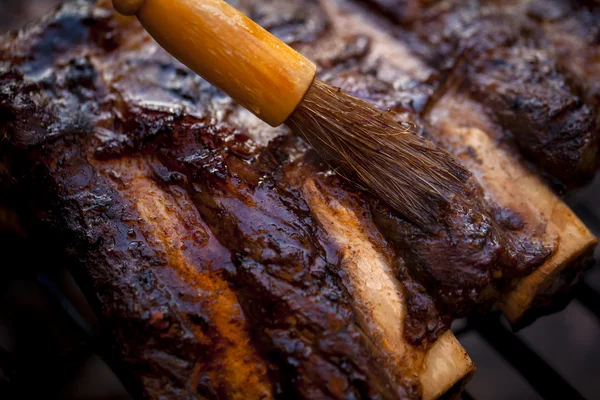 Grillezett marhahús bordák. — Stock Fotó