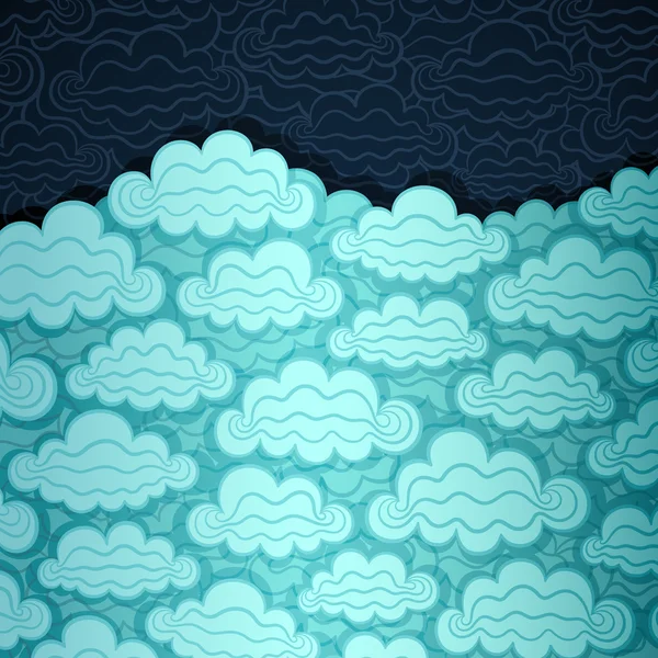 多云的天空横幅 — 图库矢量图片