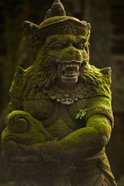 balinese ruhla maymun bahçe heykeli
