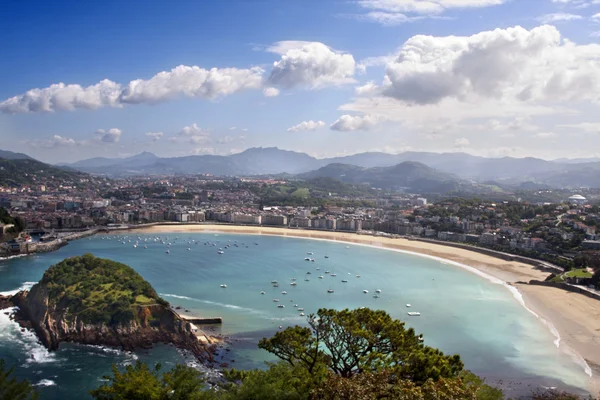 Shell Beach în San Sebastian, Țara Bascilor, Spania — Fotografie, imagine de stoc