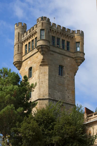 Castelo Monte Igueldo, San Sebastian, Espanha — Fotografia de Stock