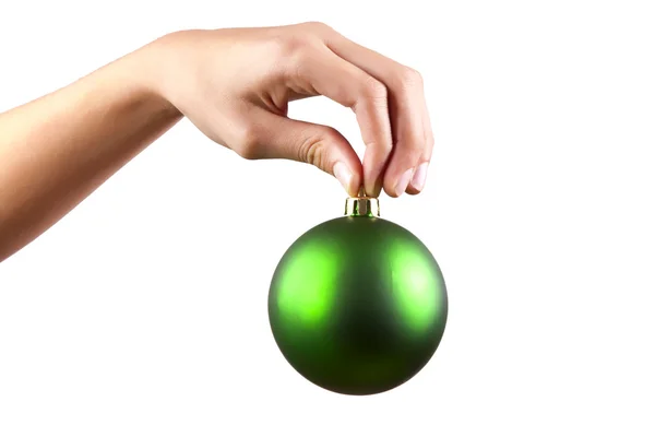 Vánoční koule se zdobí stromeček — Stock fotografie