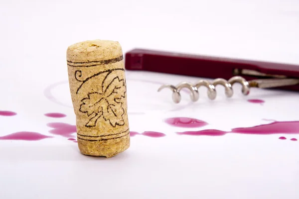 Láhev na víno cork — Stock fotografie